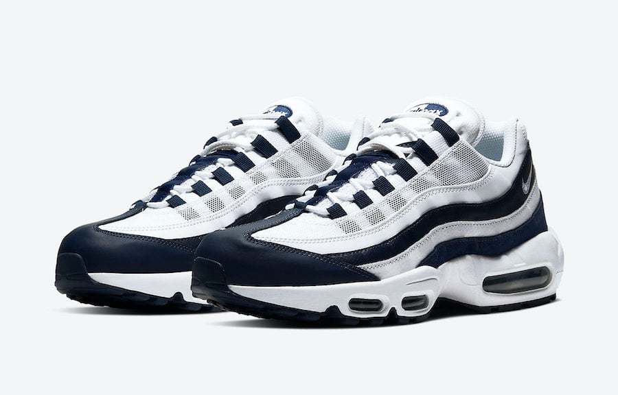 air max 95 white blue