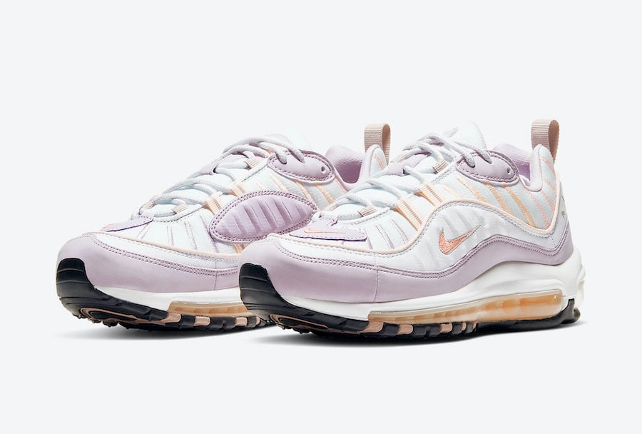 air max 98 white yellow purple