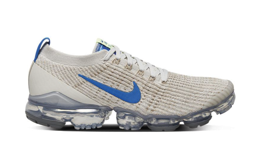 Nike Air VaporMax 3.0 in Light Bone and Game Royal