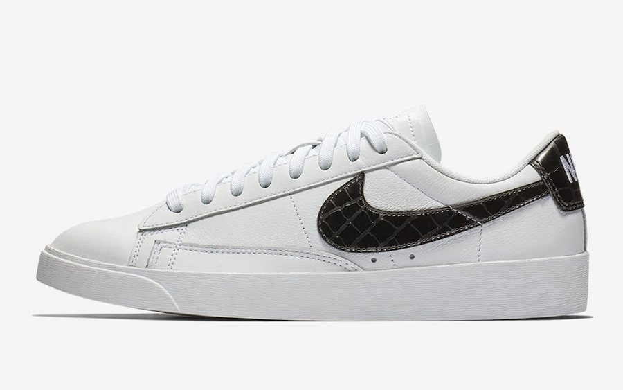 Nike Blazer Low Leather Black Croc Release Date Info