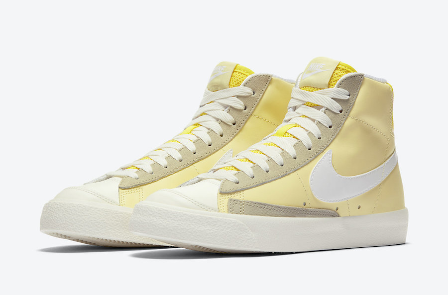 nike blazer mid 77 womens bicycle yellow