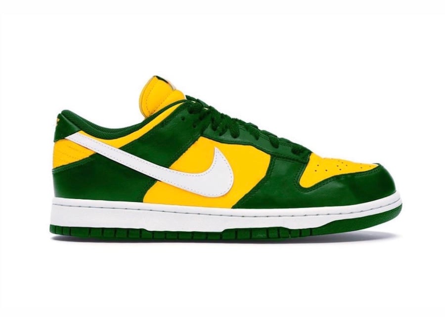 Nike Dunk Low Varsity Maize Pine Green White Release Date Info