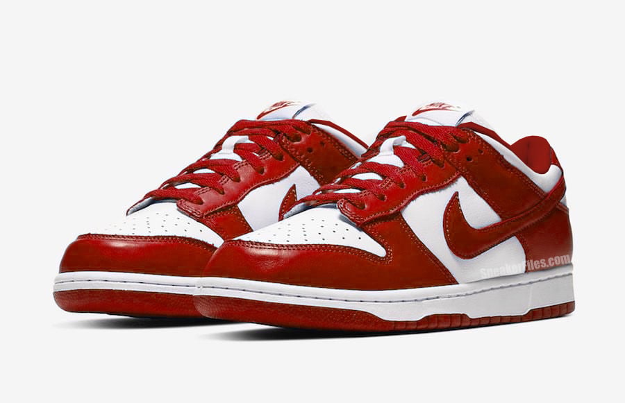 Nike Dunk Low White University Red CU1727-100 Release Date Info