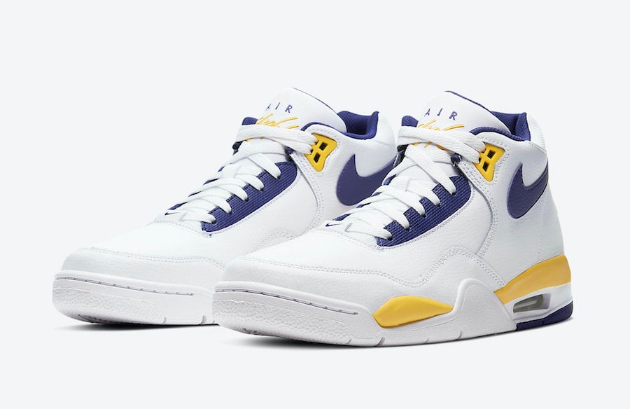 Nike Flight Legacy White University Gold Regency Purple BQ4212-102 Release Date Info