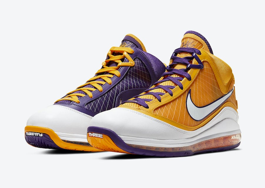 nike lebron 7 lakers pe