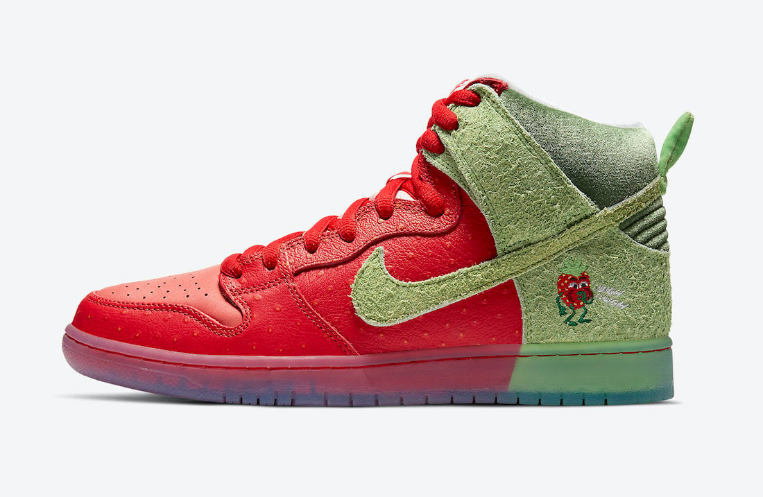 Nike SB Dunk High Strawberry Cough CW7093-600 Release Info Price