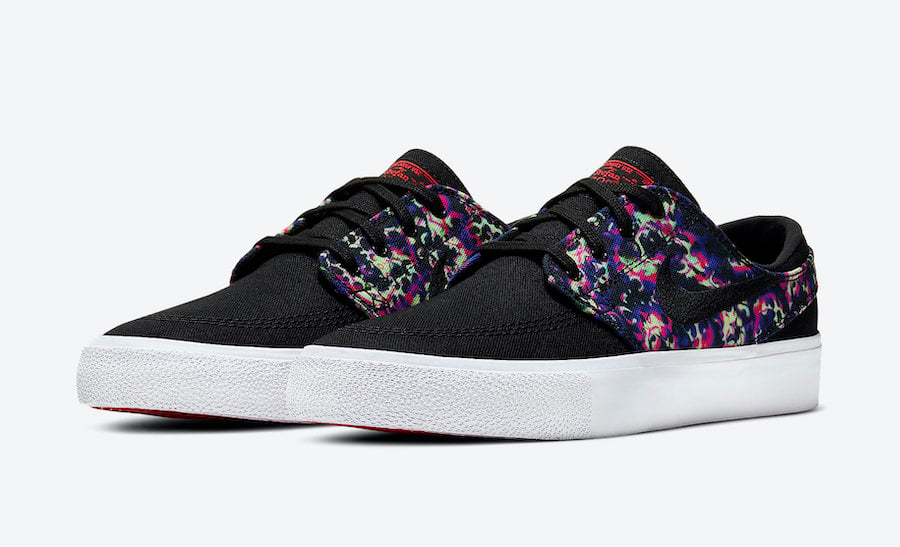 The Nike SB Stefan Janoski Releases with Laser Crimson Accents