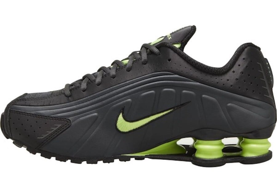 Nike Shox R4 Anthracite Ghost Green 104265-055 Release Date Info
