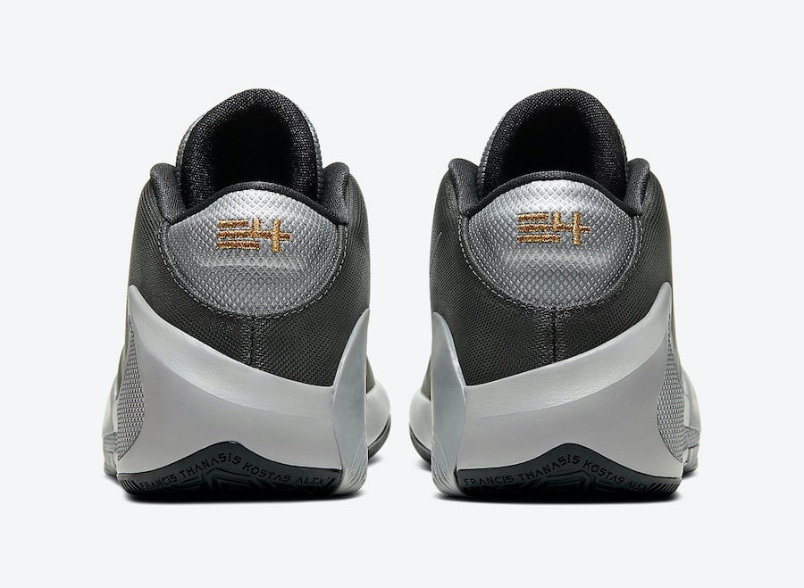 Nike Zoom Freak 1 GS Smoke Grey Metallic Silver Metallic Gold BQ5633-050 Release Date Info