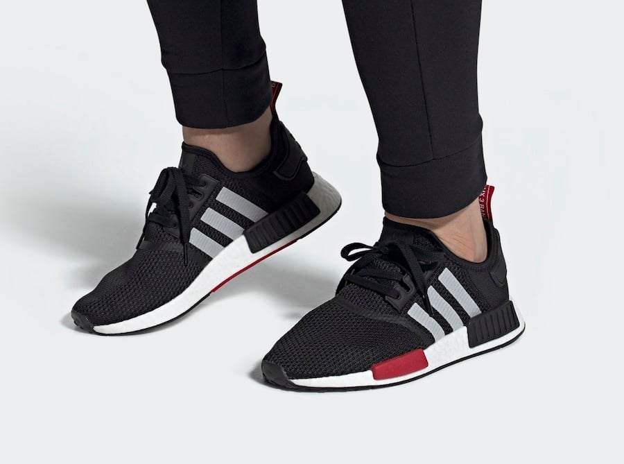 nmd black and red