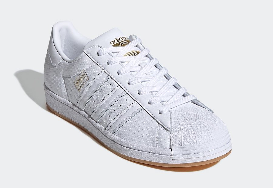 adidas Superstar Perforated White Gum FW9905 Release Date Info