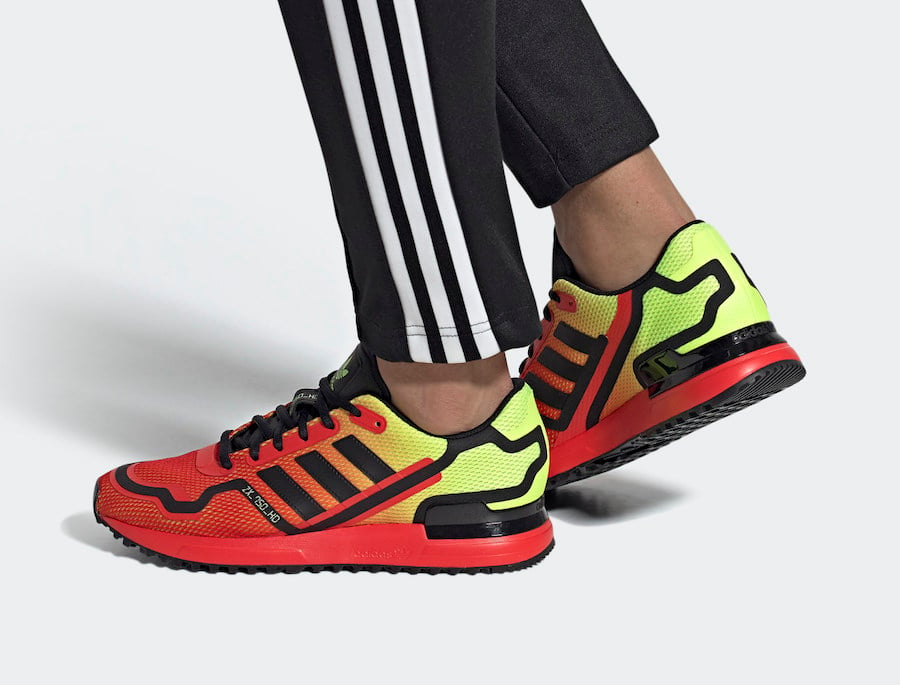 adidas ZX 750 Glory Red Shock Yellow FV8489 Release Date Info