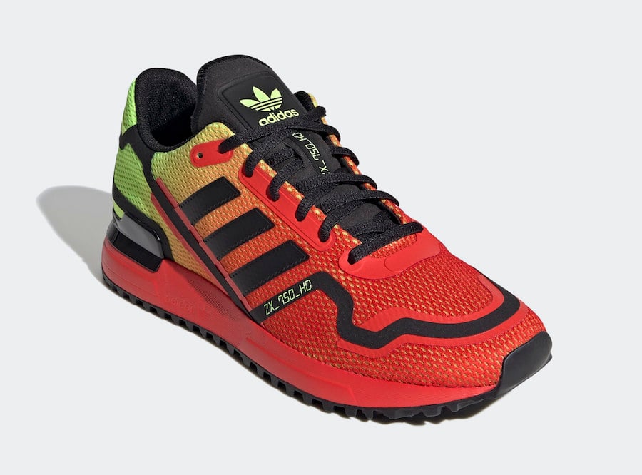 adidas ZX 750 Glory Red Shock Yellow FV8489 Release Date Info