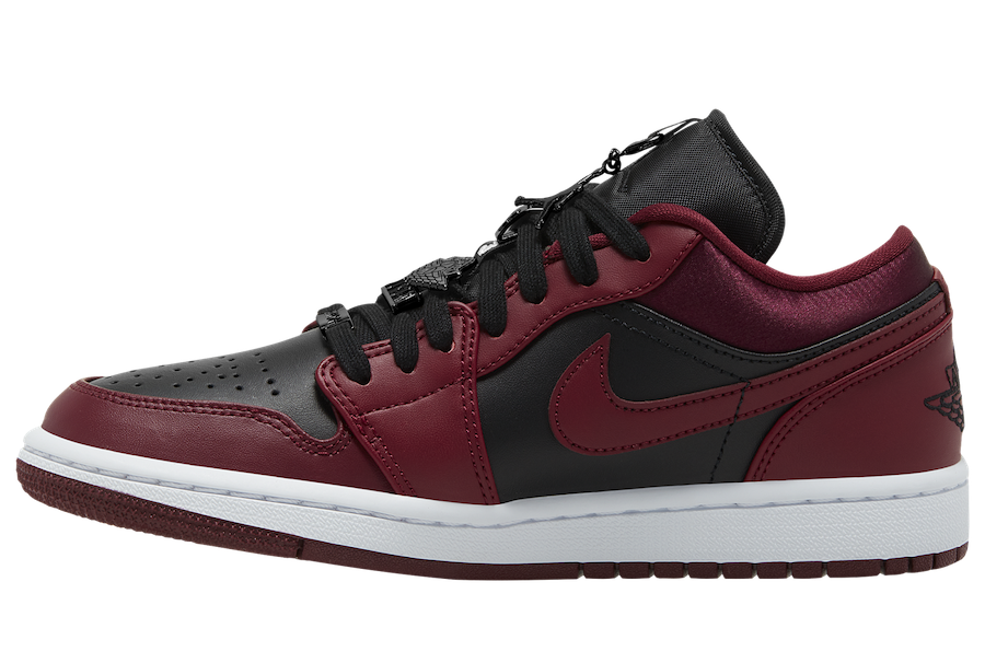 Air Jordan 1 Low Black Dark Red DB6491-600 Release Date Info