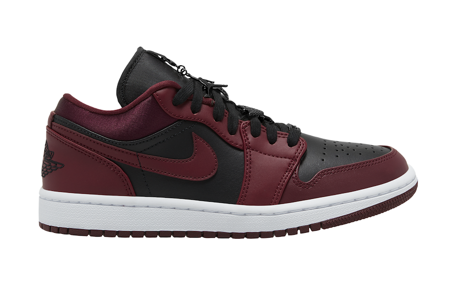 Air Jordan 1 Low Black Dark Red DB6491 