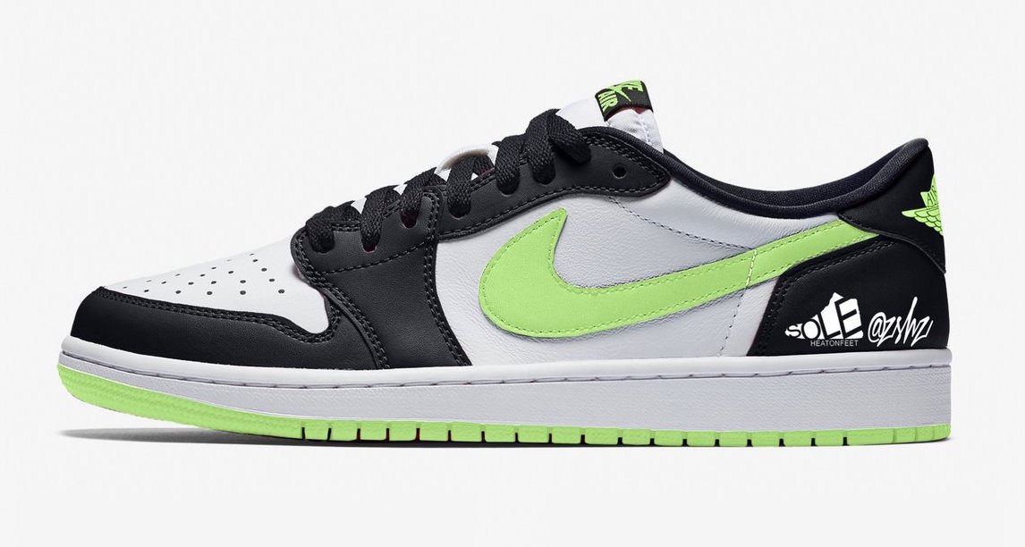 Air Jordan 1 Low OG White Ghost Green Black CZ0790-103 Release Date Info