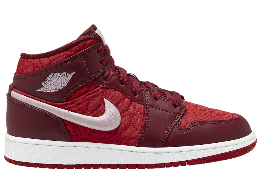 Air Jordan 1 Mid Red Quilt AV5174-600 Release Date Info