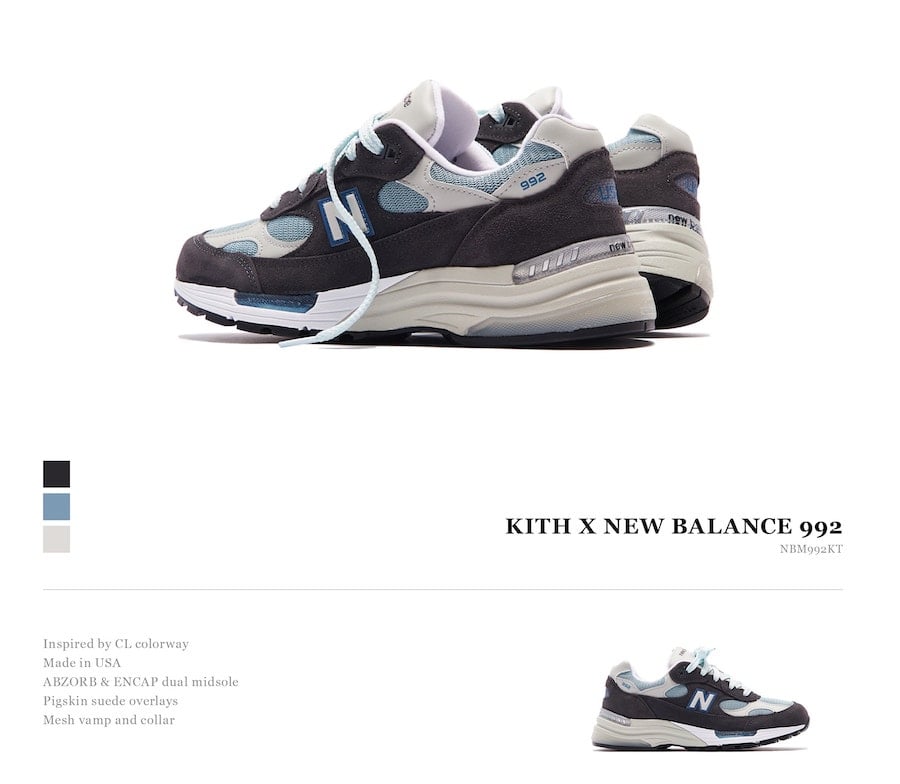 Kith New Balance 992 998 Release Date
