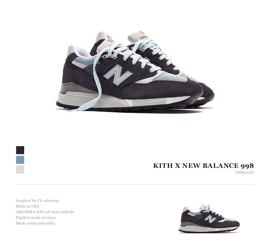 Kith New Balance 992 998 Release Date