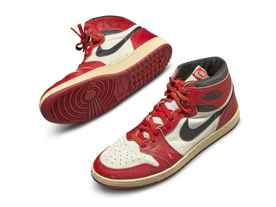 Michael Jordan Air Jordan 1 Chicago Game Worn Player Sample