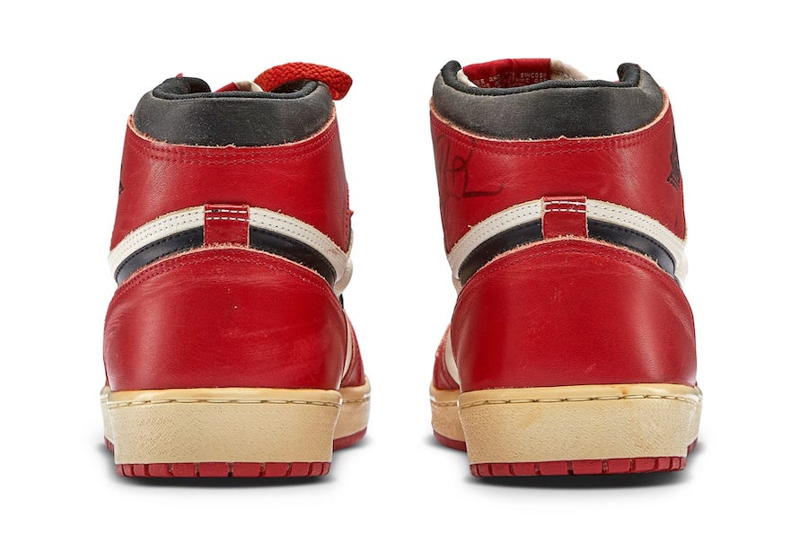 Michael Jordan Air Jordan 1 Chicago Game Worn Player Sample Michael Jordan Air Jordan 1 Chicago Game Worn Player Sample