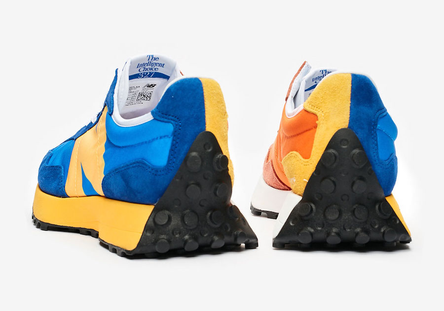 New Balance 327 Blue Orange Yellow Release Date Info