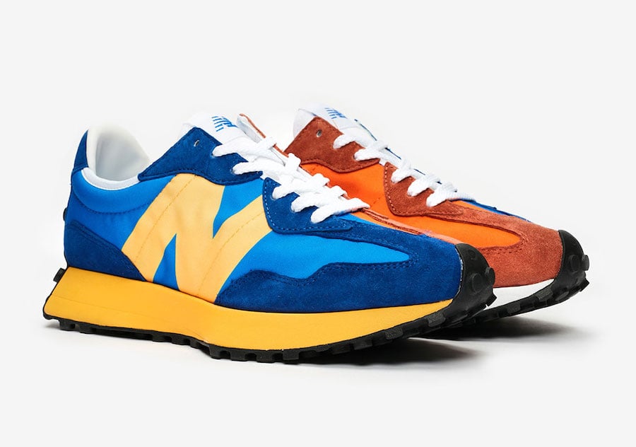 New Balance 327 Blue Orange Yellow Release Date Info