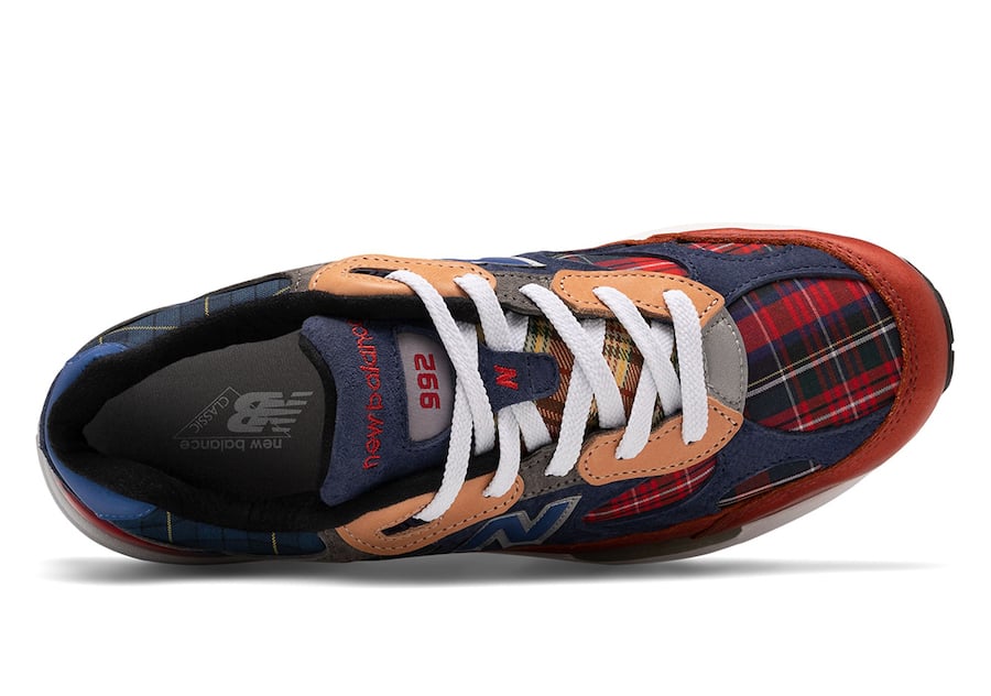 New Balance 992 Plaid Patchwork Release Date Info