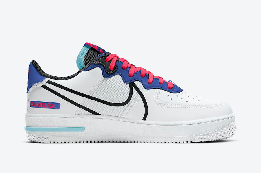 Nike Air Force 1 React Astronomy Blue Laser Crimson CT1020-102 Release Date Info