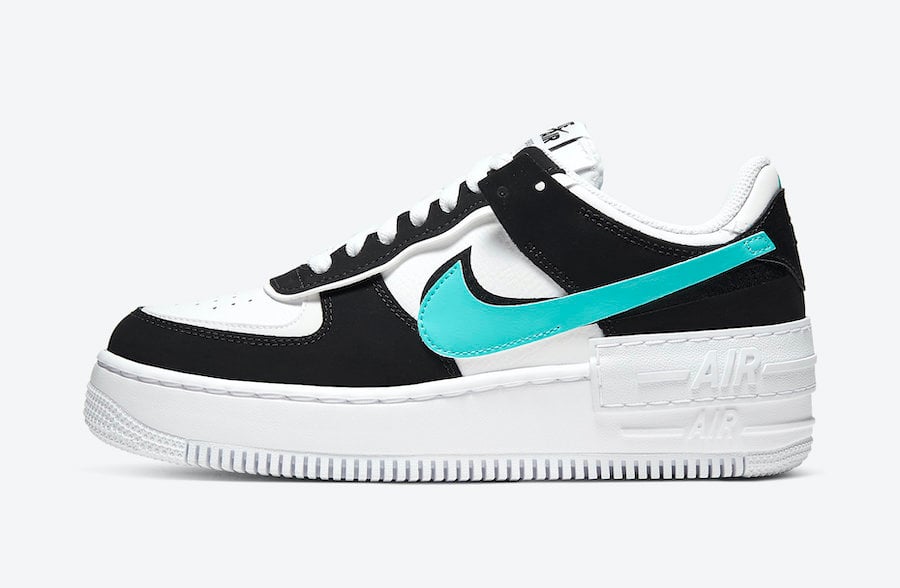 Nike Air Force 1 Shadow Black Teal CZ7929-100 Release Date Info