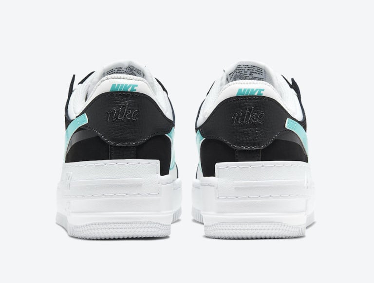 nike air force 1 shadow black teal