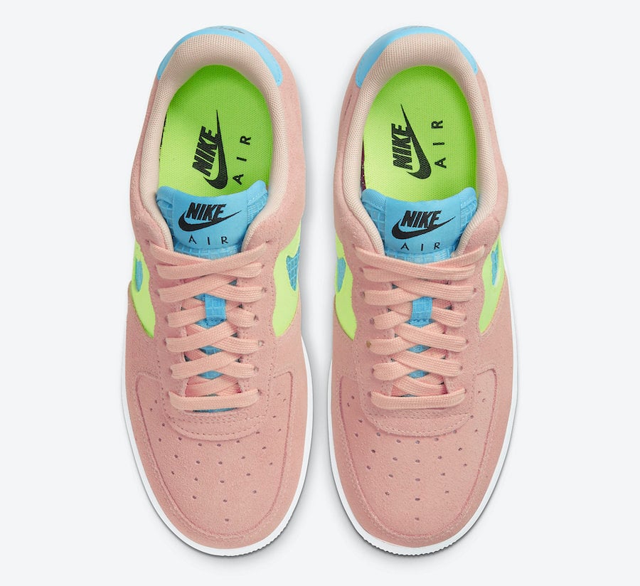 Nike Air Force 1 WMNS Washed Coral Ghost Green CJ1647-600 Release Date Info