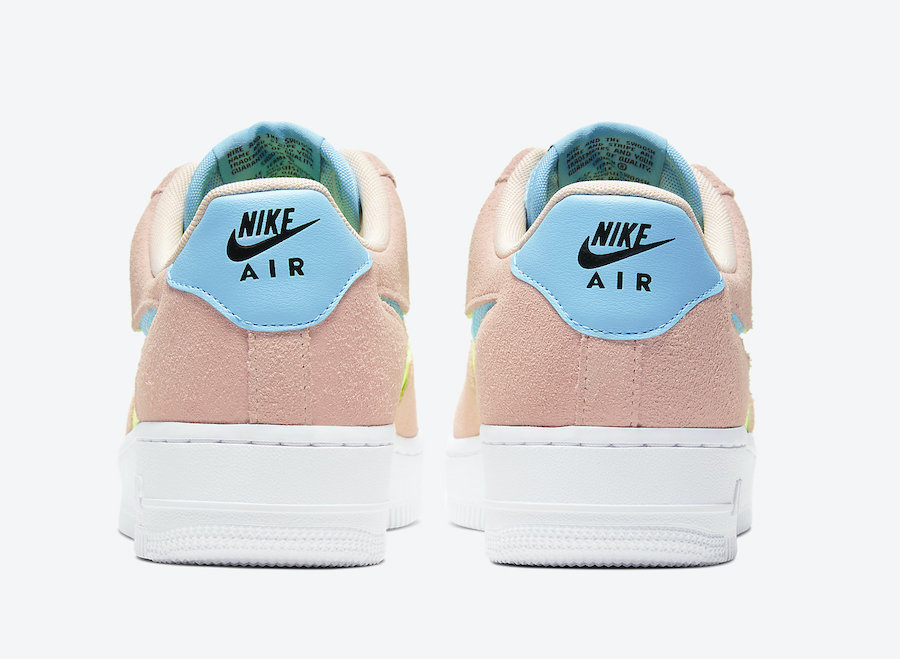 Nike Air Force 1 WMNS Washed Coral Ghost Green CJ1647-600 Release Date Info