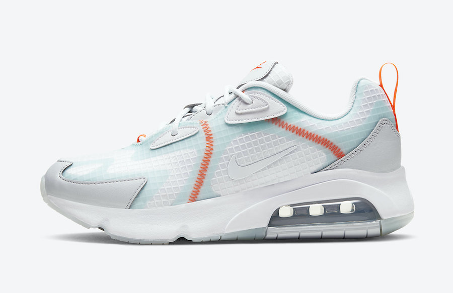 Nike Air Max 200 White Orange Teal 