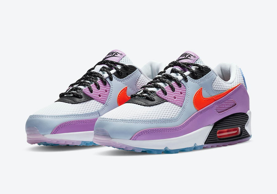 pink blue and purple nike