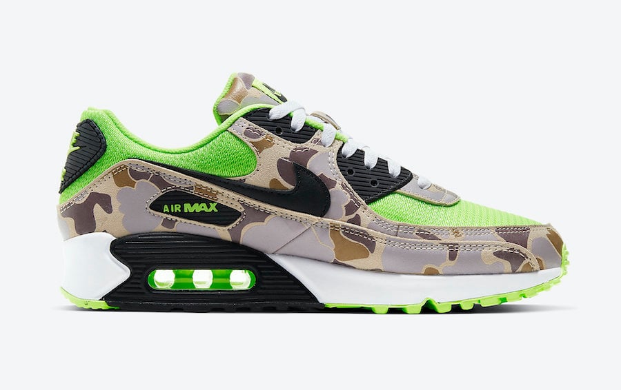 Nike Air Max 90 Volt Ghost Green Duck Camo CW4039-300 Release Date Info ...