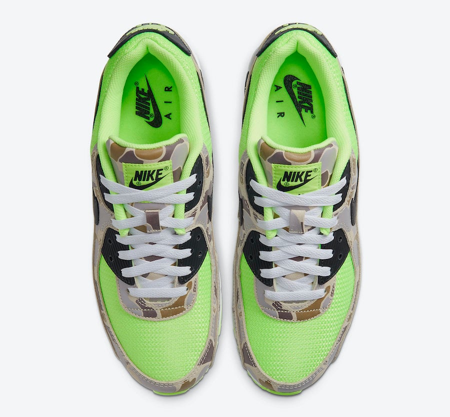 Nike Air Max 90 Ghost Green Volt Duck Camo CW4039-300 Release Date Info
