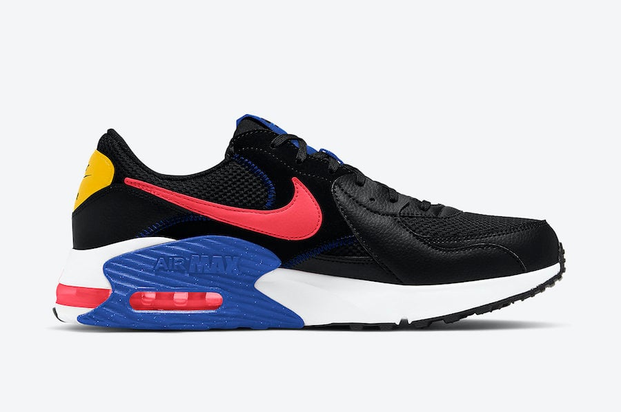 Nike Air Max Excee Black Blue Pink Yellow CD4165-008 Release Date Info
