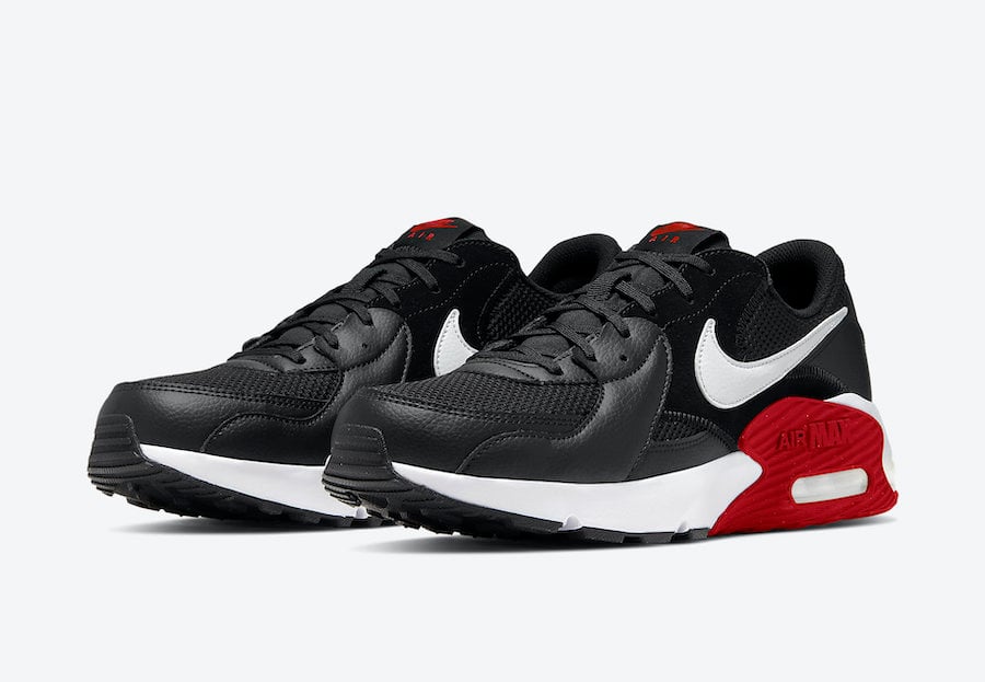 nike air max excee black and red