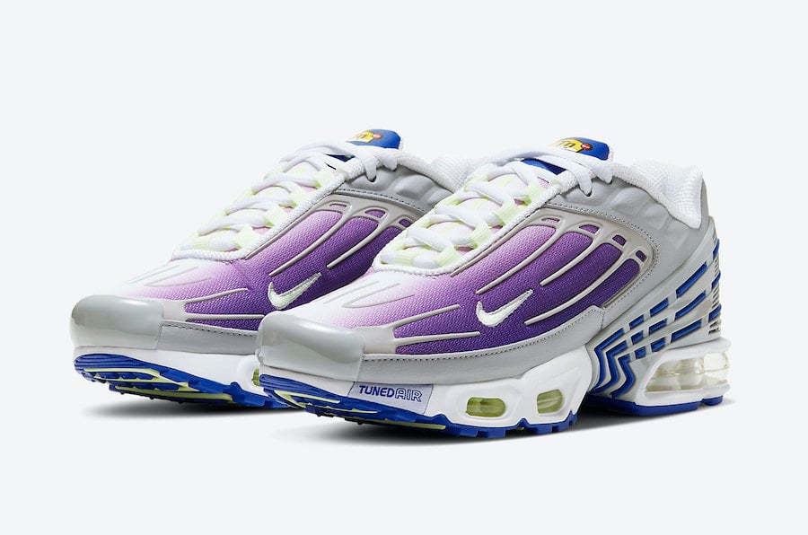 Nike Air Max Plus 3 GS Purple Nebula CD6871-006 Release Date Info Nike Air Max Plus 3 GS Purple Nebula CD6871-006 Release Date Info