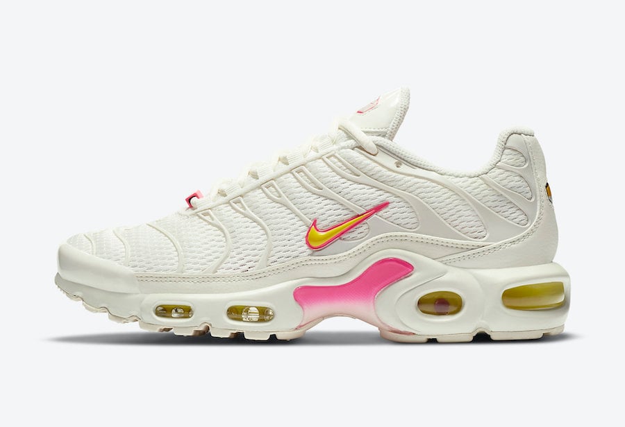 air max plus white pink yellow