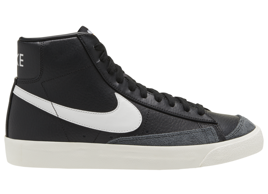 nike blazer mid black leather