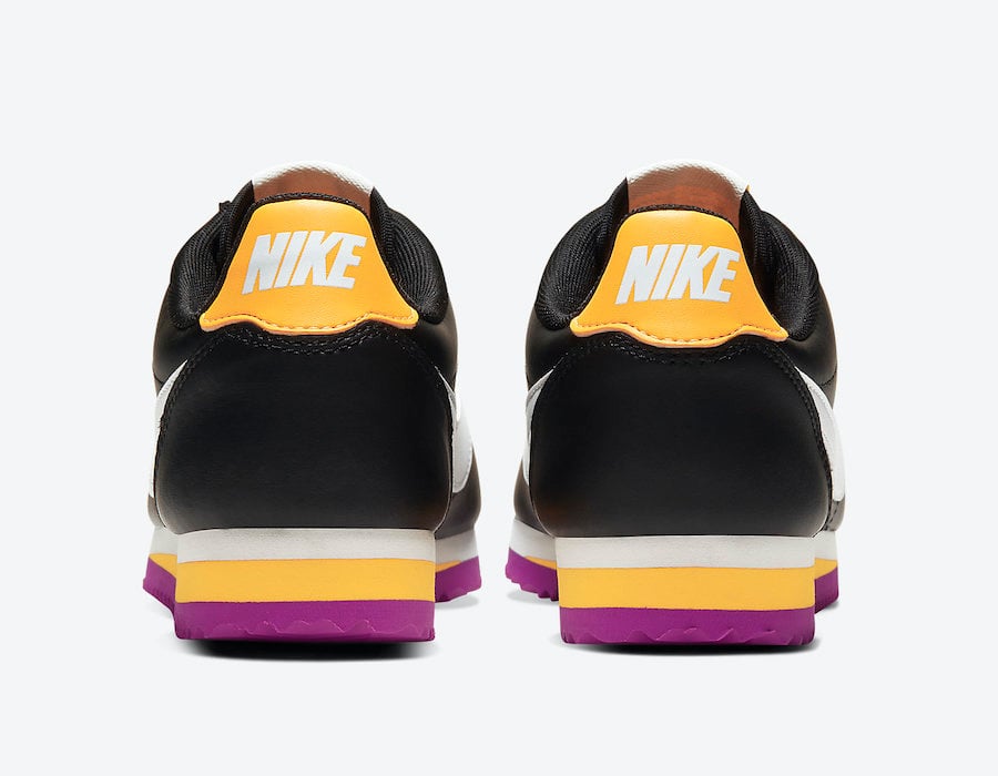 Nike Cortez Black Laser Orange Vivid Purple 807471-022 Release Date Info