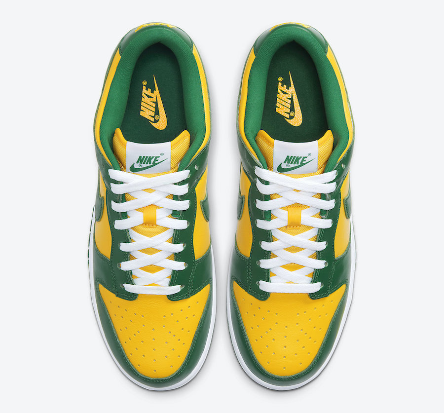 Nike Dunk Low Brazil CU1727-700 2020 Release Info