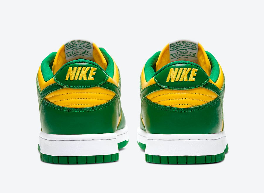 Nike Dunk Low Brazil CU1727-700 2020 Release Info