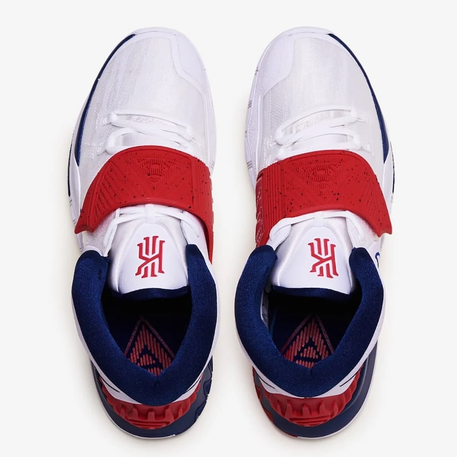 Nike Kyrie 6 USA White Navy Red BQ4630-102 Release Date