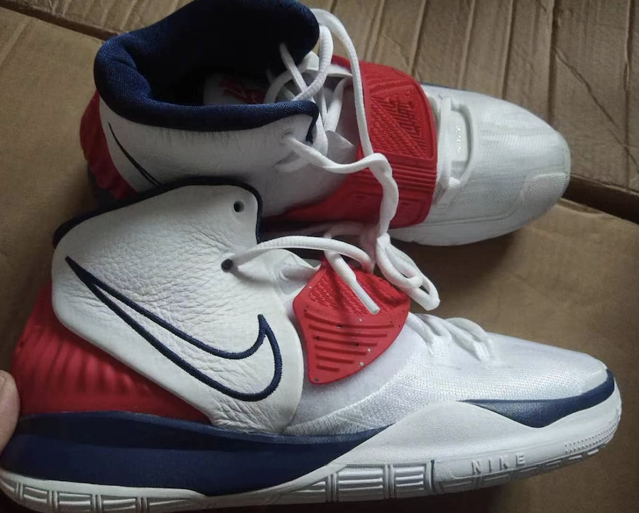 Nike Kyrie 6 USA White Navy Red Release Date Info