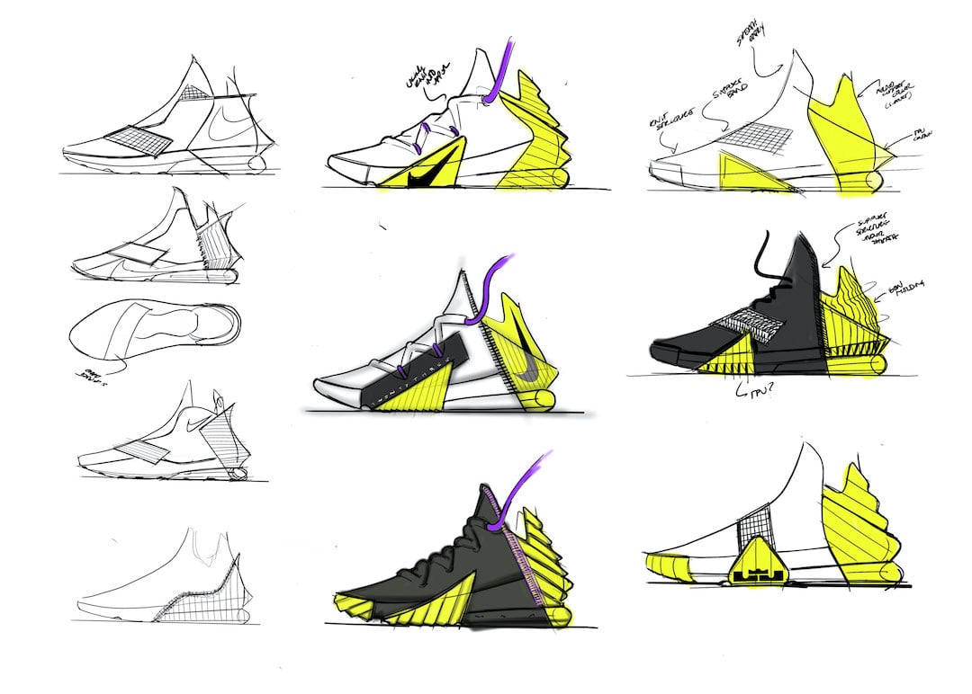 Nike LeBron 18 Sketches