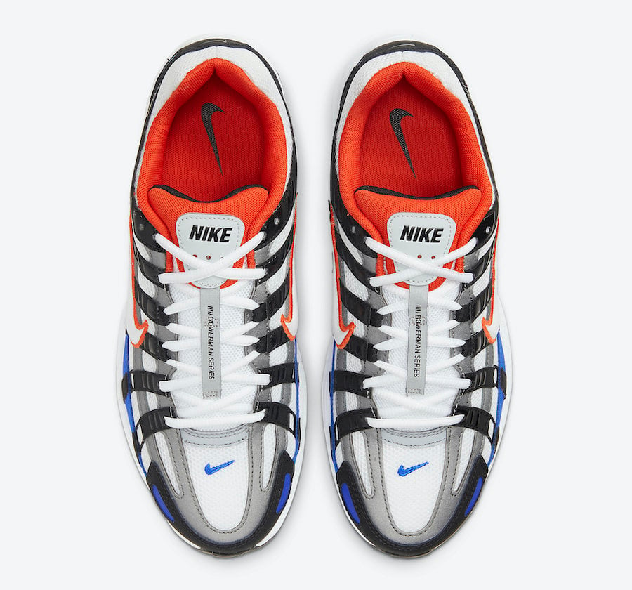 Nike P-6000 Black White Team Orange Racer Blue CD6404-008 Release Date Info