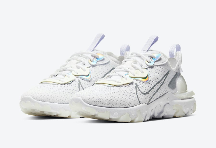 Nike React Vision Essential White Iridescent CW0730-100 Release Date Info